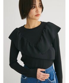 Green Parks ・ＳＵＧＡＲ　ＳＰＯＯＮ　アシンメトリーフリルロンＴＥＥ