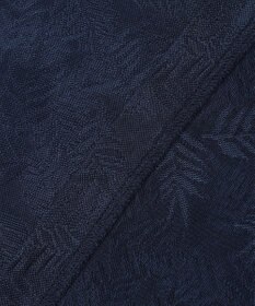 JOSEPH ABBOUD 【キングサイズ・吸水速乾】リーフ柄ジャガード クルーネック Tシャツ