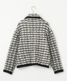 ANY SIS 【洗える】襟付ツイード ジャケット