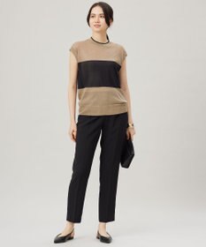 自由区 L 【セットアップ対応・接触冷感・UVケア・洗える】ライトストレッチテーパード パンツ