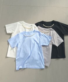 Feroux 【UVケア】パールネック Tシャツ