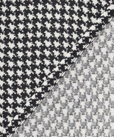 23区 【洗える】バックサテンアムンゼン千鳥プリント ブラウス