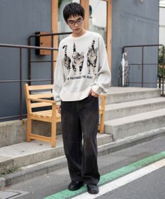 WEGO アニマルジャガードニットプルオーバー