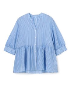 UNFILO ペプラム ギャザーブラウス