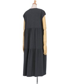 tsumori chisato SLEEP ツモリチサト ワンピース 綿混ベア天竺素材(本体) 1分袖 半袖 ロング丈 レディース UNT125/ワコール