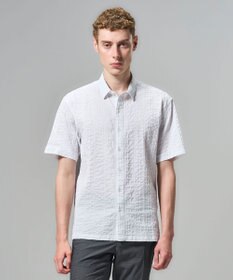 JOSEPH HOMME 【新素材】タックドビーストレッチ 　レギュラーカラー半袖シャツ