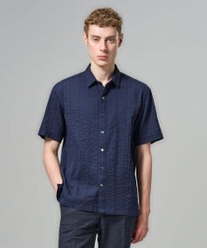 JOSEPH HOMME 【新素材】タックドビーストレッチ 　レギュラーカラー半袖シャツ