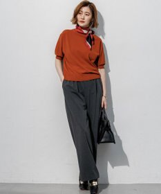 23区 【先行予約】セミマットフリゼ リラクシー ニット Tシャツ