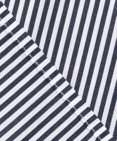 J.PRESS YORK STREET 【WOMEN】キャップスリーブ ストライプブラウス