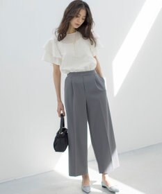 組曲 【WEB限定】ジョーゼットジャージーワイド パンツ