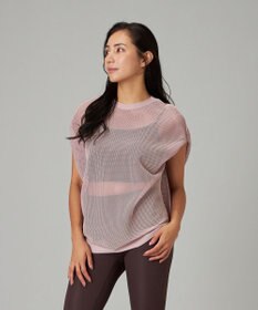 Chacott 【ノーソーイングニット】ラウンドメッシュニット
