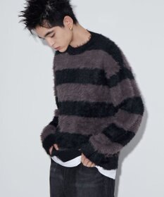 WEGO 【ユニセックスITEM着用】フェザーボーダープルオーバー