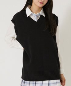 WEGO 【SCHOOLITEM】無地ニットベスト
