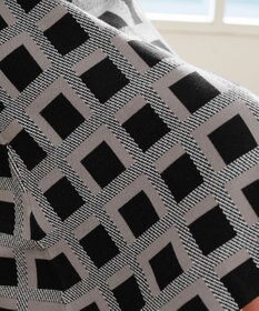 Tiaclasse 【洗える】リボンベルト付きチェック柄ニットワンピース