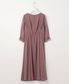 ANY SIS 【Lily Calin】レーススリーブタック ドレス