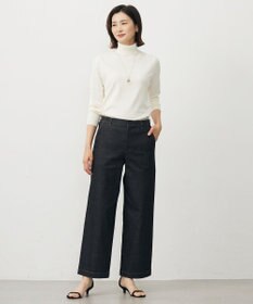 J.PRESS LADIES L 【WEB限定カラーあり】ハイパワーデニムツイル ワイドパンツ