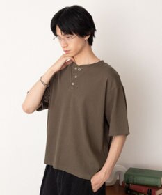 WEGO リングドットヘンリーネックリブT（SS）