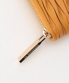 LA BAGAGERIE シープレザープリーツ加工ラウンドウォレット