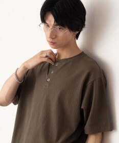 WEGO リングドットヘンリーネックリブT（SS）