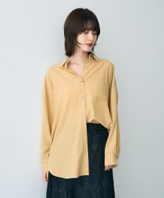 YECCA VECCA バックギャザーロングシャツ