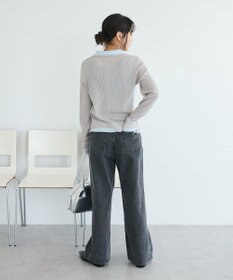 CRAFT STANDARD BOUTIQUE レイヤードポロ衿カーディガン