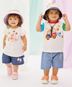 MIKI HOUSE HOT BISCUITS 【80-120cm】 ビーンズ×お菓子シリーズ 天竺素材半袖Tシャツ