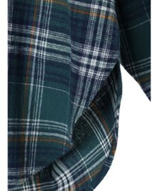 CRAFT STANDARD BOUTIQUE チェックバンドカラーサークルブラウス