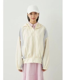 earth music&ecology コクーンギャザー切替ブルゾン