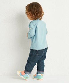 MIKI HOUSE HOT BISCUITS 【70-120cm】【Everyday Series】ワンポイント 長袖Tシャツ