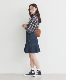 earth music&ecology 【コットン100】マルチウェイチェックシャツ