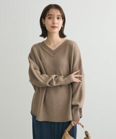 Green Parks 洗える　Ｖネックニットプルオーバー