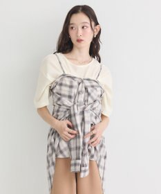 earth music&ecology 【コットン100】マルチウェイチェックシャツ