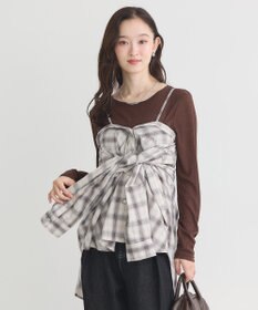 earth music&ecology 【コットン100】マルチウェイチェックシャツ