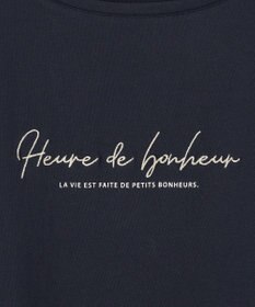 ANY SIS 【洗える】ラメ刺繍長袖 Tシャツ