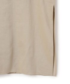 BEIGE， MICA / リネンブレンドノースリーブロングドレス