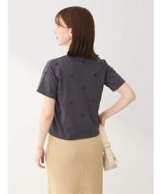 Green Parks ・Ｄｏｕｂｌｅ　Ｆｌａｇｓ　リボン刺繍ＴＥＥ