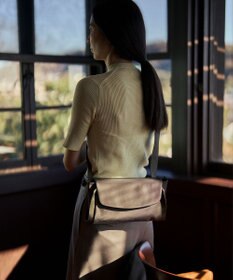 MIYABIYA LAQUOH【撥水加工】ミニマルナイロン ボディバッグ