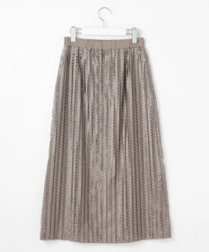 自由区 【セットアップ対応・洗える】フリンジジャガード スカート