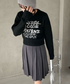 WEGO フラッフィーグラフィックちびニット