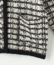 ANY SIS L 【洗える】襟付ツイード ジャケット