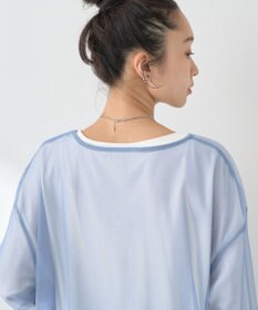 earth music&ecology ＳＥＴ２点ドロストシアープルオーバー＋ロゴＴｅｅ