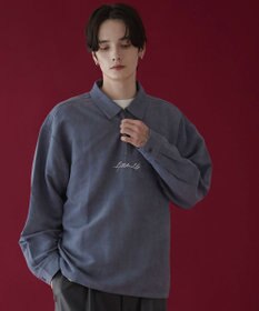 WEGO フェイクスウェードハーフZIPシャツ（LS）