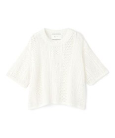 BEIGE， ATACAM / パターンメッシュ ハーフニット