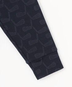 23区GOLF 【MEN】【吸湿発熱】クラブ柄 ハーフジップ