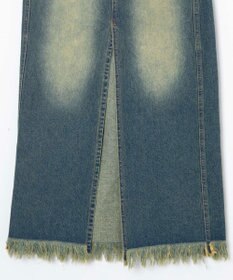 WEGO ヴィンテージウォッシュデニムロングスカート