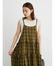 Green Parks ・Ｐｅｔｉｔ　Ｆｌｅｕｒ　フリルティアードキャミワンピ