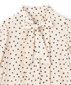TOCCA PROMISE RIBBON ROSETTE ドット柄ブラウス
