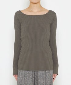 uncrave 【洗える】スムースニット オフショルプルオーバー（uncrave WHITE）