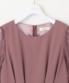 ANY SIS 【Lily Calin】レーススリーブタック ドレス