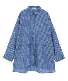 Green Parks ラメストライプタックシャツチュニック